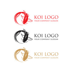 Koi fish business Logo