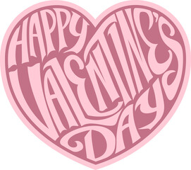 Happy Valentines Day Heart Design