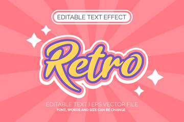 pastel retro text effect