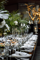 table in a restaurant