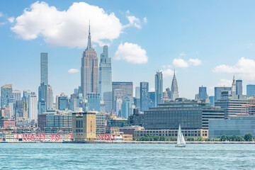 The skyline of New York City, United States