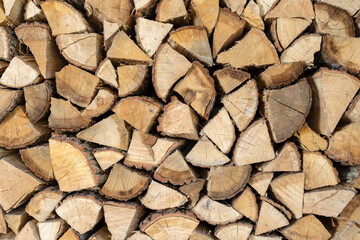 Brennholzstapel - Scheitholz