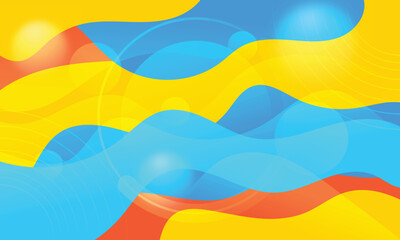 Abstract background waves in full color. Vector waves background