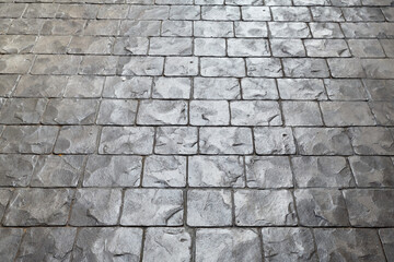Old style cobblestone street with sunlight reflection texture resource