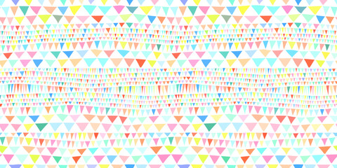 Fototapeta na wymiar Seamless geometric pattern. Striped background from triangles. Cute simple vector illustration.