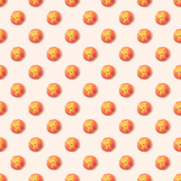 Seamless background with peaches