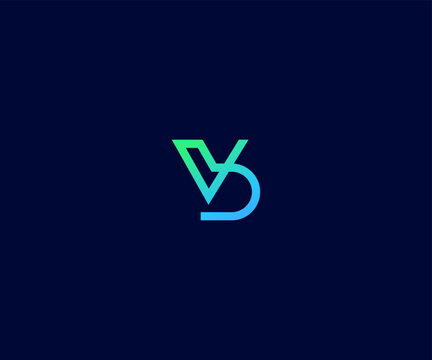 VB, BV initial logo monogram designs modern vector templates