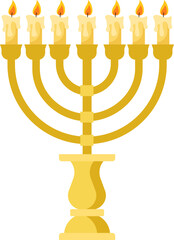 Vintage candlestick icon. Vector illustration