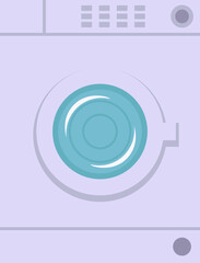 Washing machine Home Appliance. Vector illustration