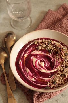 velout&eacute; de betterave rouge