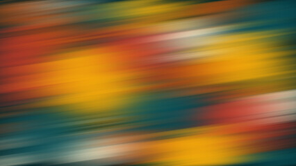 Twisted vibrant iridescent gradient blurred of red yellow green orange and beige colors with smooth movement of the gradient in the frame with copy space. Abstract narrow lines concept