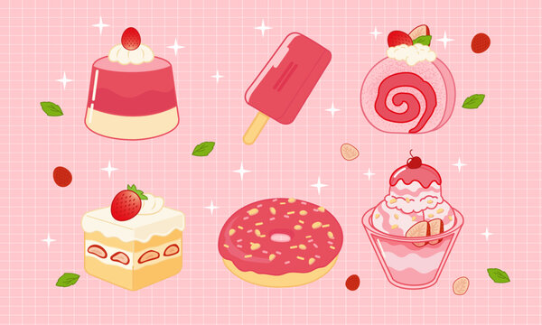 Cute Pink Bakery And Ice Cream