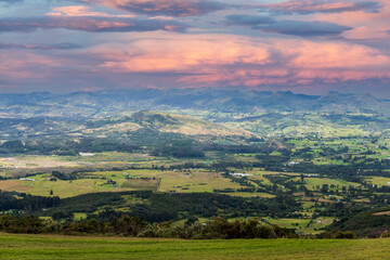 panoramic view of a rural zone of Colombia