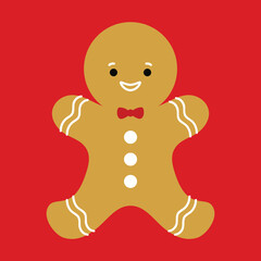 Cookie gingerbread man new year christmas tasty party mister