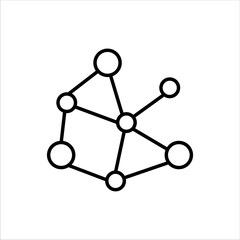 molecules icon vector illustration symbol