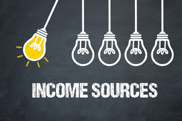 Fototapeta premium Income sources