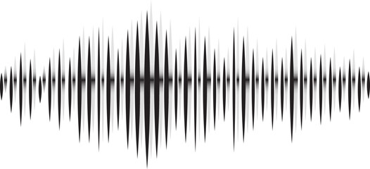 Sound audio wave vector. Icon isolated on white background. Abstract sound waves for voice design, music background, radio logo and icon. Creative music audio concept. Soundwave vector