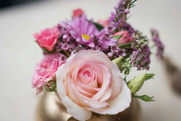 Bouquet Colorful natural garden flowers
