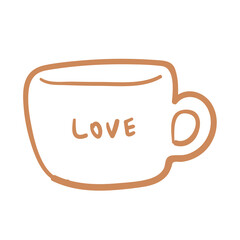 Hand drawn doodle icons - cup