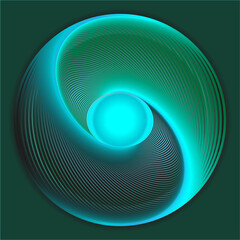the circular pattern is made in illustrator. Abstract circle