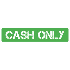 Cash Only Text Button