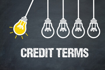 Fototapeta premium Credit Terms 
