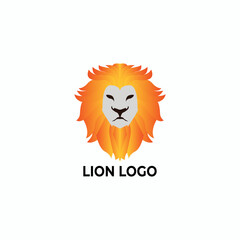 Lion Mascot Logo Illustration Vector Design Template