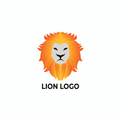 Lion Mascot Logo Illustration Vector Design Template