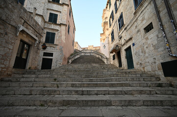 Fototapeta premium The steps used in the Game of Thrones HBO series where Cersei Lannister started her 