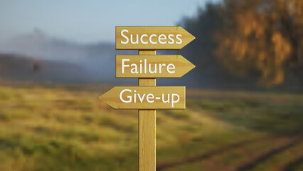 failure is on the same path of success and is required to try again in order to reach the goal, don't give up. Concept image rendered using blender 3d software © N1L3SH