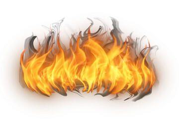 Realistic burning fire flames, Burning hot sparks realistic fire flame, Fire flames effect © Creative Canvass