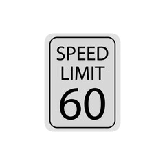 a vector in the form of a speed limit symbol on the road