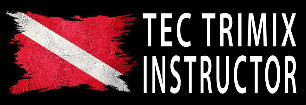 TEC Trimix Instructor, Diver Down Flag, Scuba flag