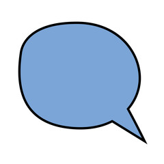 like comment social media doodle icon