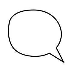 like comment social media doodle icon