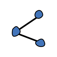 like comment social media doodle icon