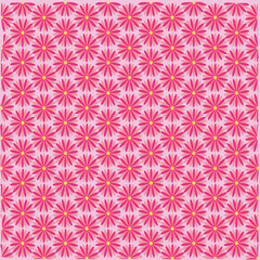 seamless pattern with pink flowers