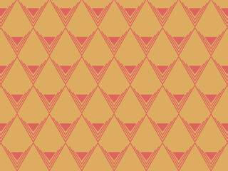 Vector repeating pattern design. geometric retro shapes . triangles and stroke lines creating a seamless pattern