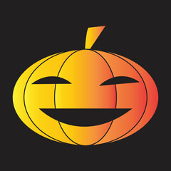 Halloween sticker illustration with flat design style