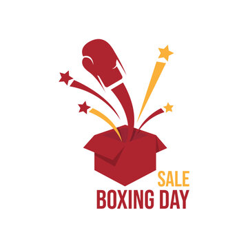 Boxing day graphic design vector image