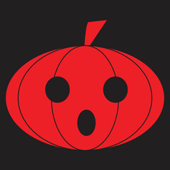 Halloween sticker illustration with flat design style