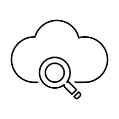 Cloud Search Icon
