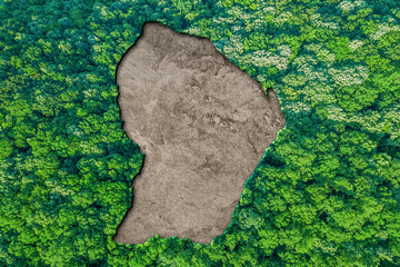 Sustainable habitat Map of French Guiana