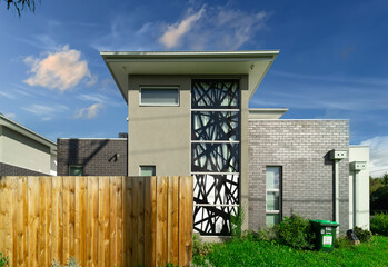 Brick Veneer town houses in suburban Melbourne Victoria Australian Suburbia Urban Living