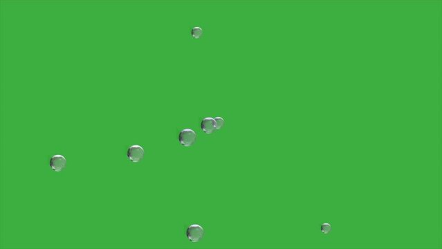 Green screen background a moving bubbles, you just need to remove the green background in the video editing software you are using