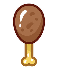 chicken leg cartoon