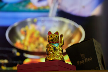 Gato de la suerte - Cultura china