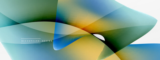 Abstract background. Fluid gradient color wave template for wallpaper, banner, background or landing