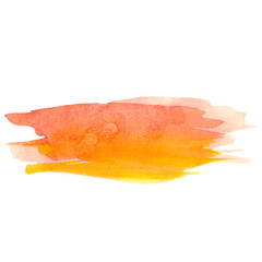 Abstract vector watercolor splash hand paint on white background