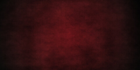 Red background in Christmas or valentines day texture and red color with vintage texture and shiny center spot. Red marbled texture grunge on borders, old vintage distressed red paper illustration